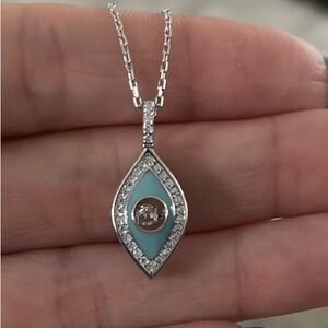 925 sterling silver evil eye pendant necklace